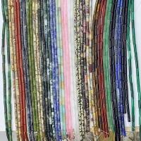 Gemstone Jewelry Beads Natural Stone Column natural Approx 0.9mm Sold Per Approx 14.96 Inch Strand