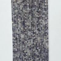 Natürlicher Quarz Perlen Schmuck, Schwarzer Rutilquarz, rund, verschiedene Größen vorhanden & facettierte, weiß und schwarz, verkauft per ca. 14.96 ZollInch Strang