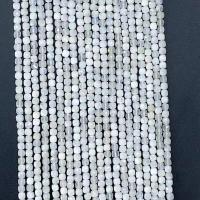 Perles Pierre de lune, Moonstone, cadre, naturel, blanc, 4x4mm, Vendu par Environ 14.96 pouce brin