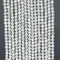 Moonstone Korálky, Kolo, přírodní, různé velikosti pro výběr & tváří, bílý, Prodáno za Cca 14.96 inch Strand