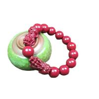 Fashion Cinnabar Bracelet Carved Unisex vermeil Length Approx 7.48 Inch Sold By PC