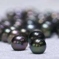 Akoya saothraithe Pearls Bead, DIY, dubh, 9-10mm, Díolta De réir PC