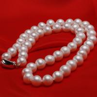 Natürliche kultivierte Süßwasserperlen Halskette, verschiedene Größen vorhanden & für Frau, weiß, Länge ca. 43-45 cm, verkauft von PC