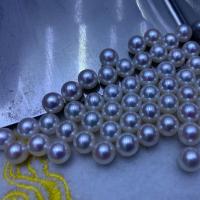 Nessun buco coltivate in acqua dolce Perla, perla d'acquadolce coltivata naturalmente, DIY & non forato, bianco, 7-7.5mm, Venduto da PC