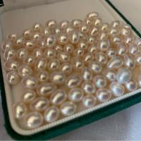 Perles nacres sans trou de culture d'eau douce, perle d'eau douce cultivée, riz, DIY & aucun trou, blanc, 5-6mm, 10PC/sac, Vendu par sac
