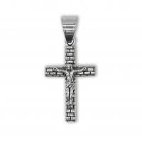 Nehrđajućeg čelika križa Privjesci, 316L Stainless Steel, modni nakit & za čovjeka, izvorna boja, 23x47mm, Prodano By PC