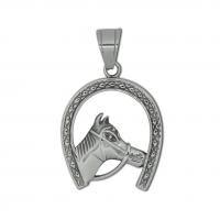 Stainless Steel Animal Pendants, 316L Stainless Steel, polished, fashion jewelry & Unisex, original color, 30x37mm, Sold By PC
