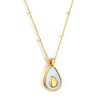 Stainless Steel Jewelry Necklace, 304 Stainless Steel, with 1.97inch extender chain, Vacuum Ion Plating, fashion jewelry & different styles for choice & for woman, golden, Sold Per Approx 15.75 Inch, Approx 17.32 Inch Strand