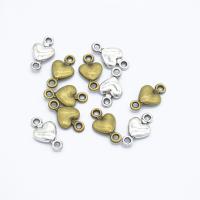 Heart Zinc Alloy Connector plated DIY nickel lead & cadmium free Approx 1.5mm Sold By PC