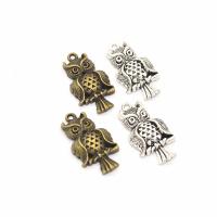 Tibetan Style Animal Pendants, Owl, plated, DIY, more colors for choice, nickel, lead & cadmium free, 31x16mm, Hole:Approx 2mm, Sold By PC