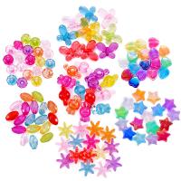 Transparent Acrylic Beads with Plastic DIY Sold By Bag