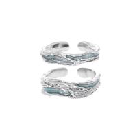 Brass Finger Ring platinum color plated adjustable & for woman & epoxy gel Approx 1mm US Ring Sold By PC