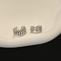 Kubieke Circonia Micro Pave Brass Ring, Messing, platinum plated, verstelbaar & micro pave zirconia & voor vrouw & hol, meer kleuren voor de keuze, Gat:Ca 1mm, Maat:6-8, Verkocht door PC