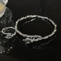 Strass sieraden Sets, Messing, platinum plated, verstelbaar & voor vrouw & met strass, meer kleuren voor de keuze, Verkocht door PC