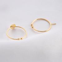 Brass Pad Ring Base 14K gold plated DIY nickel lead & cadmium free 21mm Sold By PC