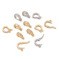 Brass Jewelry Bails, plated, DIY, more colors for choice, nickel, lead & cadmium free, 12x8.60x3mm, Hole:Approx 1.1mm, Sold By PC
