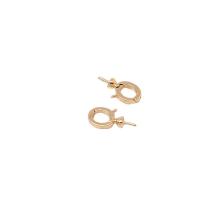 Brass Peg Bail, 18K gold plated, DIY, nickel, lead & cadmium free, 8x7mm, 3.7x0.8mm, Sold By PC