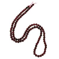 Natürlicher Granat Perlen, rund, poliert, DIY & facettierte, Granat, 4mm, verkauft per ca. 15.5 ZollInch Strang