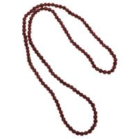 Edelstein Schmuck Halskette, Granat, poliert, unisex & facettierte, Granat, 4x4x4mm, Länge:ca. 20 ZollInch, verkauft von PC
