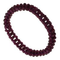 Natural Garnet Bracelet, polished, Unisex, purple, Length:Approx 6 Inch, Sold By PC