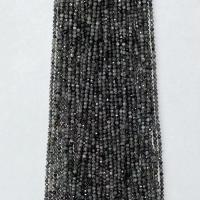 Perles en labradorite, Rond, naturel, normes différentes pour le choix & facettes, noire, Vendu par Environ 14.96 pouce brin