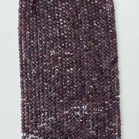 Perles bijoux en pierres gemmes, Lepidolite naturel, cadre, naturel, facettes, violet, 4x4mm, Vendu par Environ 14.96 pouce brin