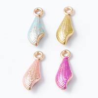 Zinc Alloy Enamel Pendants Conch gold color plated DIY nickel lead & cadmium free Approx Sold By Bag