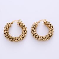 Stainless Steel Lever Back Earring 304 Stainless Steel gold color plated & for woman golden Sold By Pair