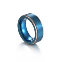 Пальцевидное Кольцо Титановой Стали, Вольфрама сталь, ювелирные изделия моды & разный размер для выбора & Мужский, 8x3.20mm, продается PC