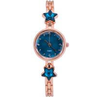 Women Wrist Watch, Tibetan Style, with Glass, Star, rose gold color plated, Life water resistant & for woman & with rhinestone, more colors for choice, nickel, lead & cadmium free, 200x24x9.50mm, Sold By PC