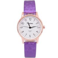 Women Wrist Watch, PU Leather, with Glass & 304 Stainless Steel & Tibetan Style, rose gold color plated, waterproofless & for woman, more colors for choice, 250x33mm, Sold By PC