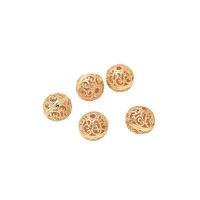 Brass Spacer Beads, 14K gold plated, DIY & different size for choice & hollow, nickel, lead & cadmium free, Sold By PC