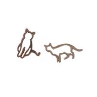 Zinc Alloy Brooches Cat gold color plated for woman & hollow nickel lead & cadmium free Sold By PC