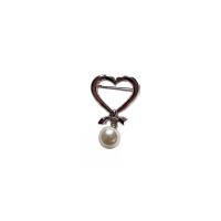 Plastic Pearl Brooch Zinc Alloy with Plastic Pearl platinum color plated fashion jewelry & for woman 27-50mm Sold By PC