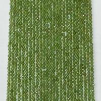 Gemstone Jewelry Beads, Apatites, Round, natural, different size for choice & faceted, green, Sold Per Approx 14.96 Inch Strand