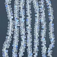 Moonstone Beads, Blue Moonstone, Teardrop, naturlig, forskellig størrelse for valg & facetteret, hvid, Solgt Per Ca. 14.96 inch Strand