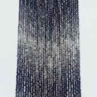 Natürlicher Quarz Perlen Schmuck, Schwarzer Rutilquarz, rund, verschiedene Größen vorhanden & facettierte, schwarz, verkauft per ca. 14.96 ZollInch Strang
