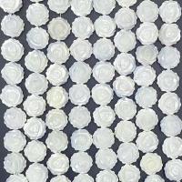 Perles en coquillage blanc naturel, coquille blanche, Rose, normes différentes pour le choix, blanc, Vendu par Environ 14.96 pouce brin