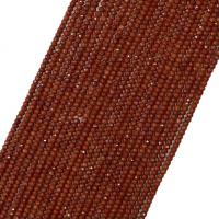 Gemstone Jewelry Beads Red Jasper Round natural & faceted red Sold Per Approx 14.96 Inch Strand