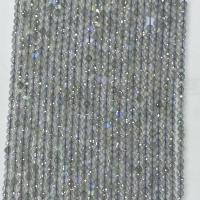 Natural Labradorite Beads Round & faceted grey Sold Per Approx 14.96 Inch Strand