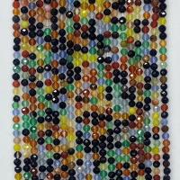 Achat Perlen, Mehrfarbenachat, rund, natürlich, verschiedene Größen vorhanden & facettierte, farbenfroh, verkauft per ca. 14.96 ZollInch Strang