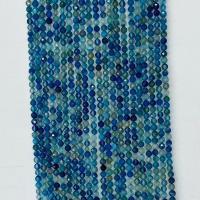 Naturliga blå agat pärlor, Rund, olika storlek för val & fasetterad, syra blå, Såld Per Ca 14.96 inch Strand