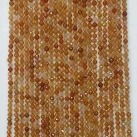 Natural Aventurine Beads Red Aventurine Round & faceted orange Sold Per Approx 14.96 Inch Strand