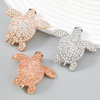Rhinestone Brooch Zinc Alloy plated fashion jewelry & for woman & with rhinestone Sold By PC