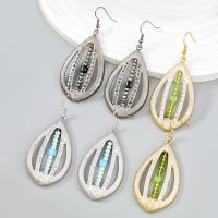 Tibetan Style Drop Earrings, with Resin & Acrylic, plated, fashion jewelry & for woman, more colors for choice, 67x30mm, Sold By Pair