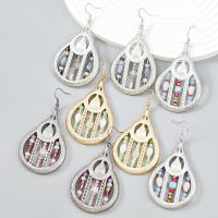 Zinc Alloy Drop Earrings with Resin & Acrylic plated fashion jewelry & for woman Sold By Pair