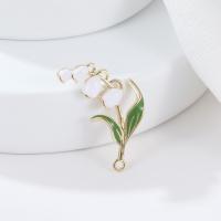 Brass Jewelry Pendants Flower gold color plated fashion jewelry & DIY & for woman nickel lead & cadmium free Sold By PC