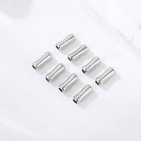 Brass Spacer Beads, silver color plated, fashion jewelry & DIY & for woman, nickel, lead & cadmium free, 3.50x9mm, Sold By PC