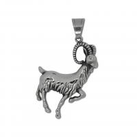 Stainless Steel Animal Pendants 316L Stainless Steel Sheep vintage & for man original color Sold By PC