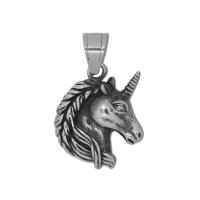Stainless Steel Animal Pendants 316L Stainless Steel Unicorn vintage & for man original color Sold By PC
